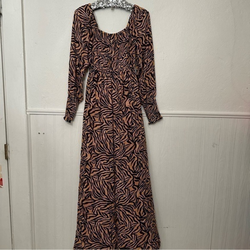 Kachel X Anthropologie animal print jumpsuit